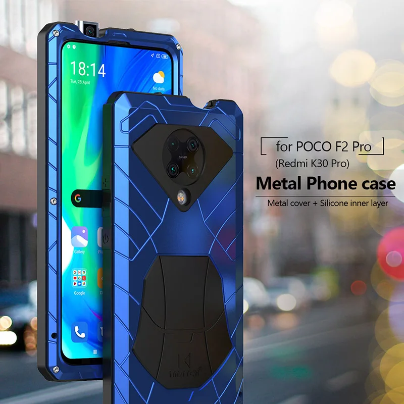 Чехол для Xiaomi POCO F2 Pro Redmi K30 Pro POCO X3 NFC Pro, жесткий алюминиевый металлический сверхпрочный защитный чехол с закаленным стеклом
Чехол для Xiaomi POCO F2 Pro Redmi K30 Pro POCO X3 NFC Pro, жесткий алюминиевый металлический сверхпрочный защитный чехол с закаленным стеклом