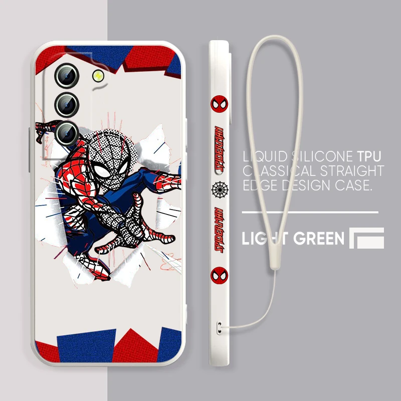 Cute Spiderman Marvel For Samsung Galaxy S22 S21 S20 S10 S9 Ultra Plus Pro FE Liquid Left Rope Silicone Phone Case
Cute Spiderman Marvel For Samsung Galaxy S22 S21 S20 S10 S9 Ultra Plus Pro FE Liquid Left Rope Silicone Phone Case