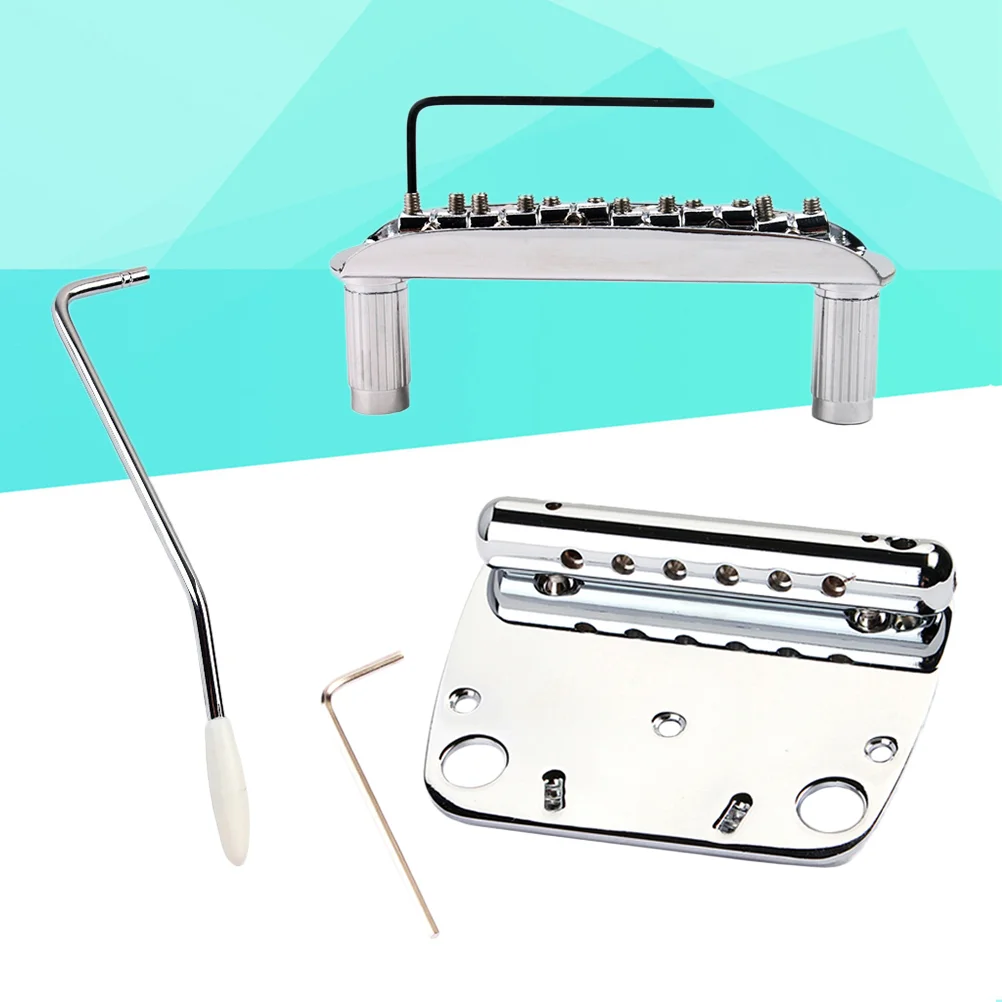 Exquisite 6 String Guitar Tremolo Bridge Tailpiece Set for Mustang Guitar Guitar Part Accessories Headless
Exquisite 6 String Guitar Tremolo Bridge Tailpiece Set for Mustang Guitar Guitar Part Accessories Headless