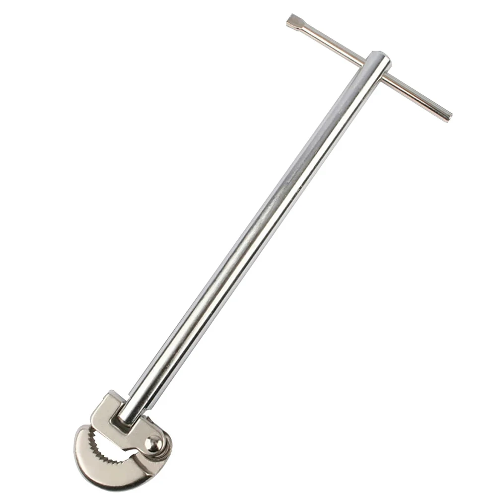 Portable Basin Wrench Manual Carbon Steel Bathtub Faucet Basin Wrench 180° Rotation High Hardnes Sink Plumbing Tool 263mm
Portable Basin Wrench Manual Carbon Steel Bathtub Faucet Basin Wrench 180° Rotation High Hardnes Sink Plumbing Tool 263mm