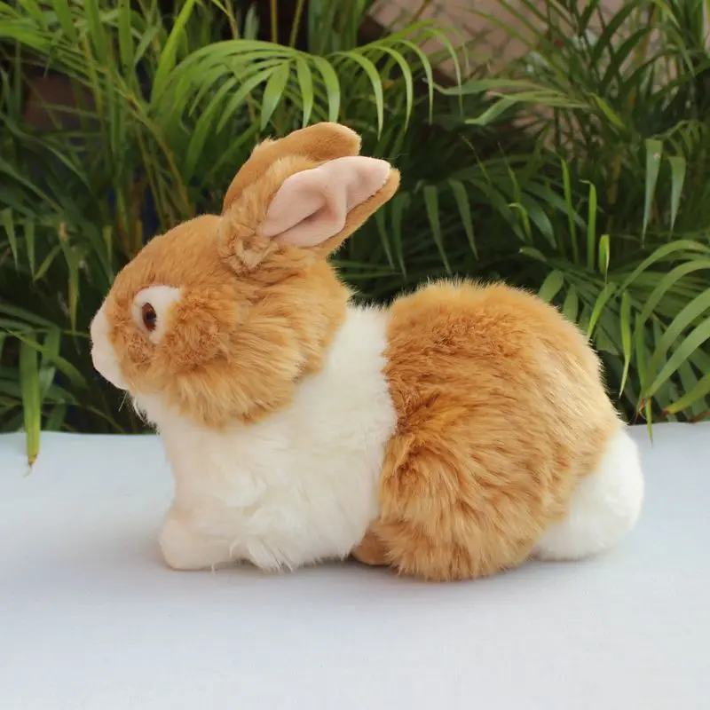 

Реалистичный голландский кролик, высококачественный милый кролик, плюшевые кролики, реалистичные игрушки, Имитация животных, мягкая кукла, игрушка, подарки
