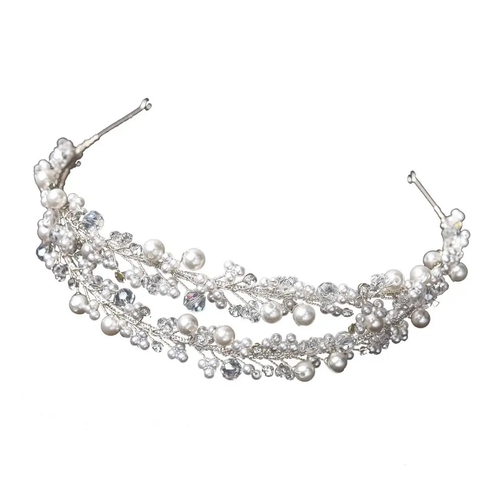 Handmade Baroque Tiara Hair Hoop Full Crystal Rhinestone Pearl Hairband Wedding Headdress Bridal Hair Accessories
Handmade Baroque Tiara Hair Hoop Full Crystal Rhinestone Pearl Hairband Wedding Headdress Bridal Hair Accessories