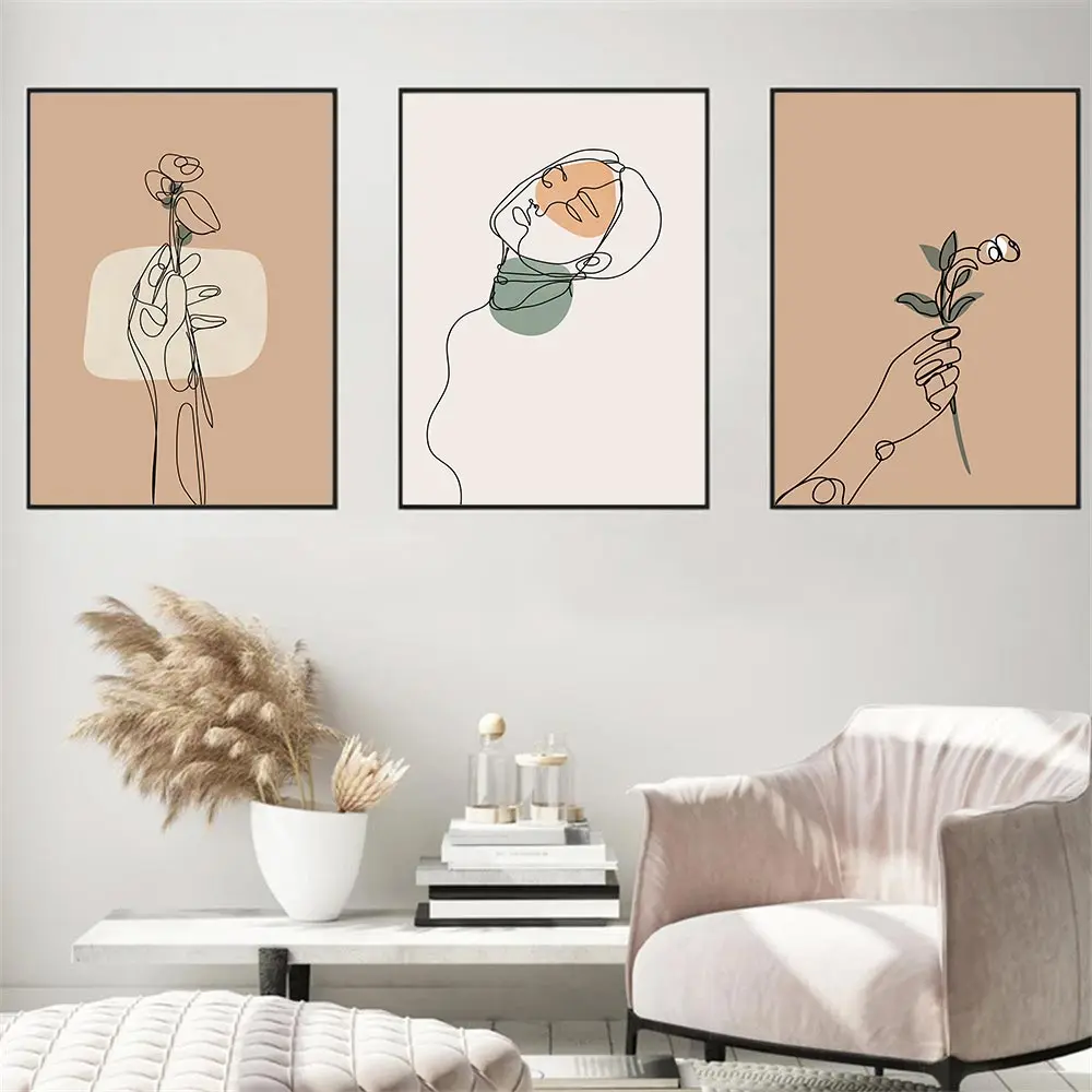 Abstract Hand Leaf Flower Canvas Painting Women Body Line Drawings Poster Nordic Art Prints Minimalist Picture Living Room Decor
Abstract Hand Leaf Flower Canvas Painting Women Body Line Drawings Poster Nordic Art Prints Minimalist Picture Living Room Decor