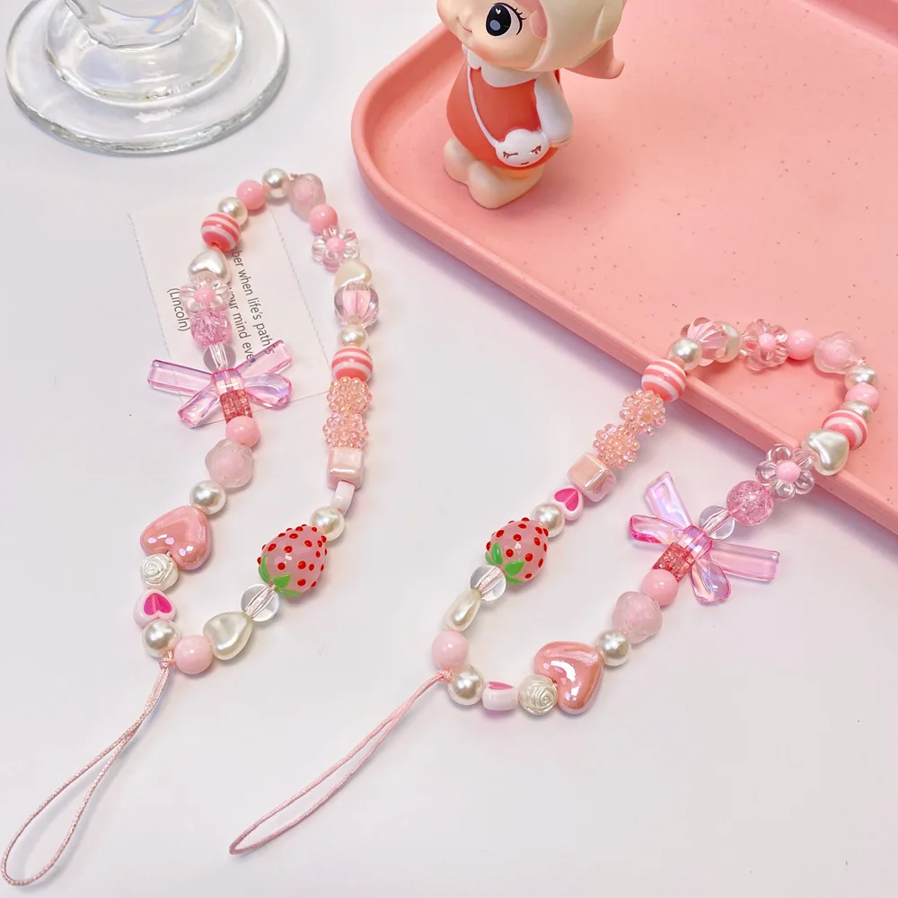 2022 Fashion Acrylic Strawberry Sweet Romantic Style Love Geometry Beaded Lanyard Decoration Bracelet Mobile Phone Chain Jewelry
2022 Fashion Acrylic Strawberry Sweet Romantic Style Love Geometry Beaded Lanyard Decoration Bracelet Mobile Phone Chain Jewelry