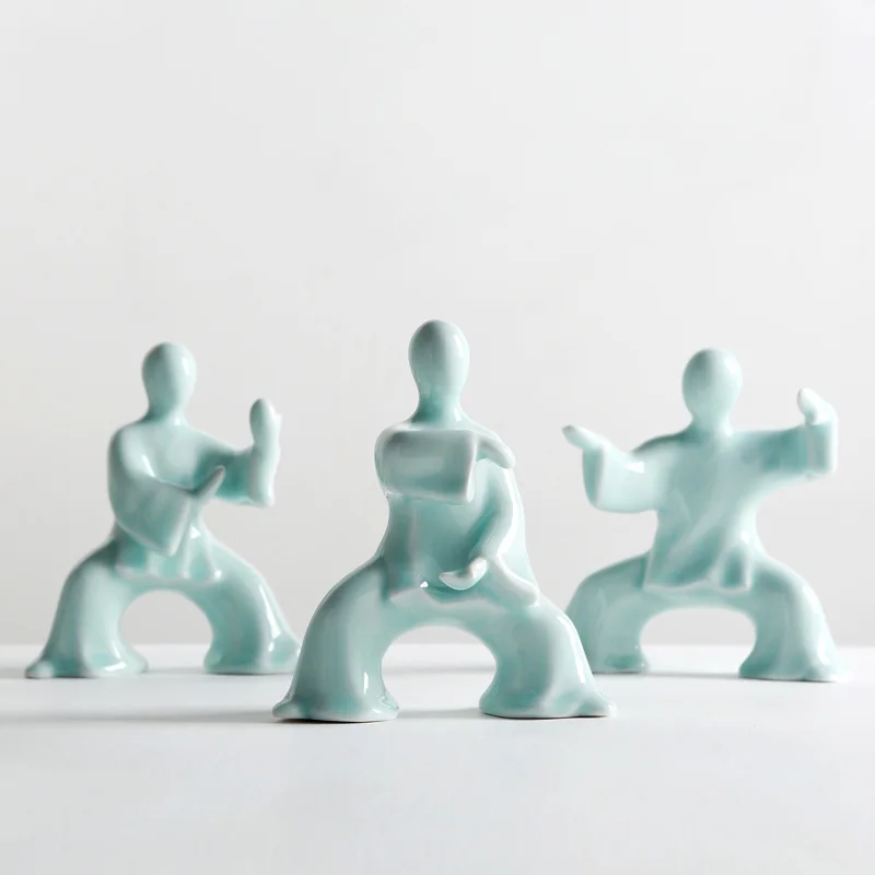 Taiji Figure Jingdezhen Handmade Shadow Green Glaze Ceramic Furnishing Articles New Chinese Style creative sculpture
Taiji Figure Jingdezhen Handmade Shadow Green Glaze Ceramic Furnishing Articles New Chinese Style creative sculpture