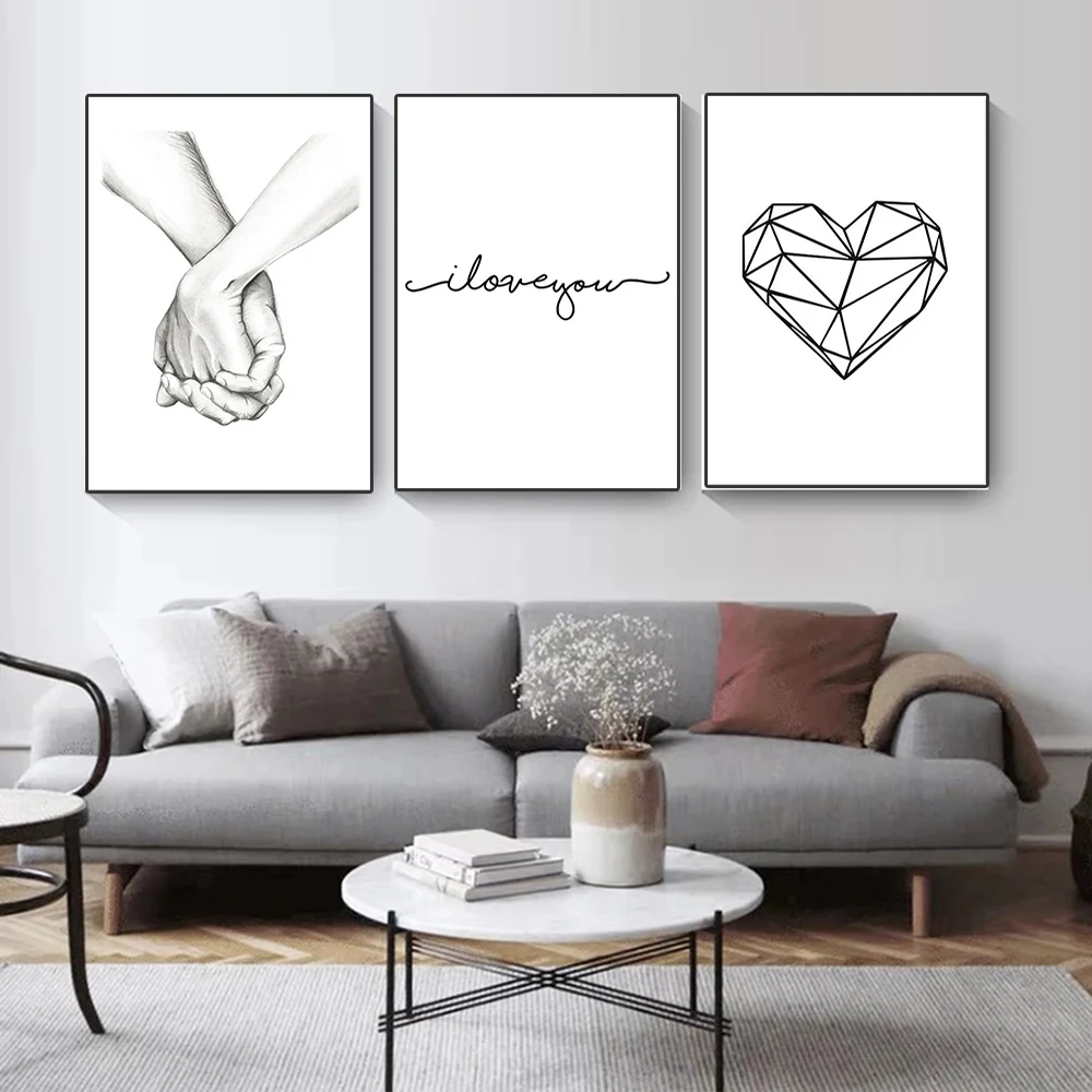 Creative Hand in Hand Canvas Painting'I Love You 'Modern Fashion Simple Style Poster and Print Wall Art Picture for Home Decor
Creative Hand in Hand Canvas Painting'I Love You 'Modern Fashion Simple Style Poster and Print Wall Art Picture for Home Decor