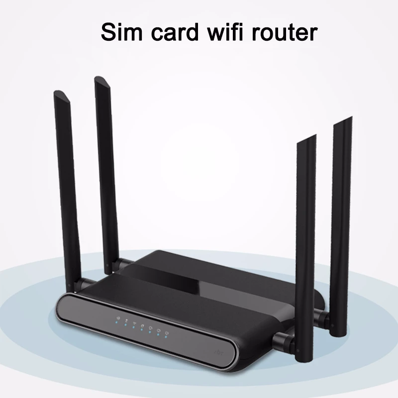 

Cioswi 4G Router Sim Card WIFI WE5926 3G Hotspot Built-In Modem Repeater Lan 300mbps with 4 5dbi Antenna Cellular Signal Booster