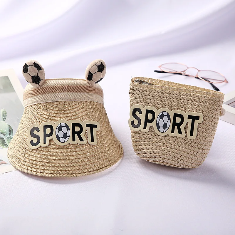 Summer outdoor Boy kids casual cute cartoon football straw hat 2pcs set sun hat handbag bags Baby Girls Sport beach travel cap
Summer outdoor Boy kids casual cute cartoon football straw hat 2pcs set sun hat handbag bags Baby Girls Sport beach travel cap