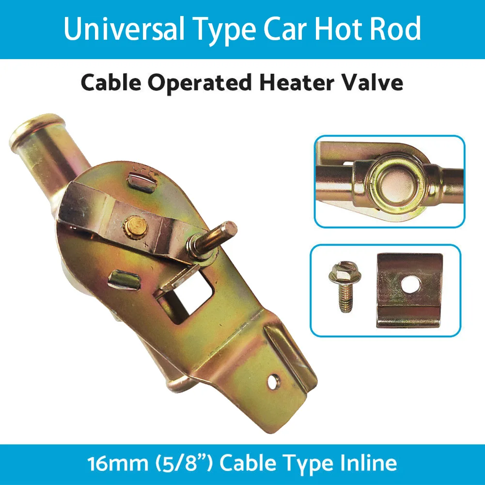 Heater Tap Valve Universal Type Car Hot Rod 16mm (5/8\") Cable Type Inline Universal Fitment
Heater Tap Valve Universal Type Car Hot Rod 16mm (5/8\") Cable Type Inline Universal Fitment