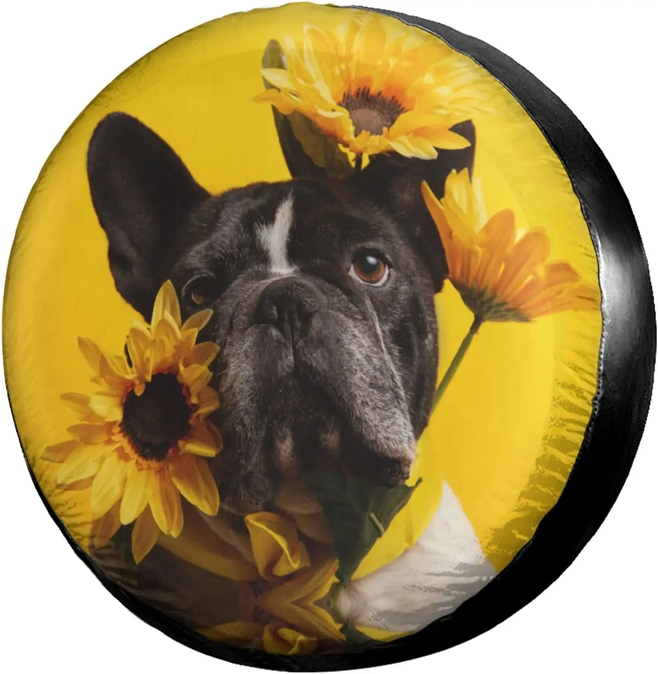 Delerain French Bulldog Sunflowers Spare Tire Cover for Truck and Many Vehicle, Wheel Covers Sun Protector Waterproof
Delerain French Bulldog Sunflowers Spare Tire Cover for Truck and Many Vehicle, Wheel Covers Sun Protector Waterproof