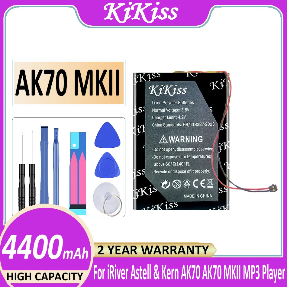 Original KiKiss Powerful Battery AK 70 mkii 4400mAh for iRiver Astell & Kern AK70/ AK70 MKII MP3 Player Bateria
Original KiKiss Powerful Battery AK 70 mkii 4400mAh for iRiver Astell & Kern AK70/ AK70 MKII MP3 Player Bateria