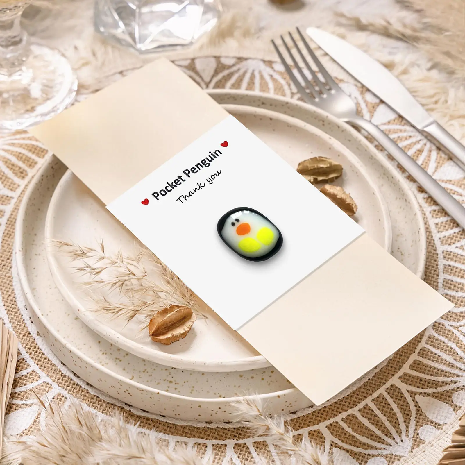 Pocket Penguin Cute Animal Gift Thinking Of You Letterbox Hug Fused Glass Birthy Greeting Card Party Dinner Tableware Card
Pocket Penguin Cute Animal Gift Thinking Of You Letterbox Hug Fused Glass Birthy Greeting Card Party Dinner Tableware Card