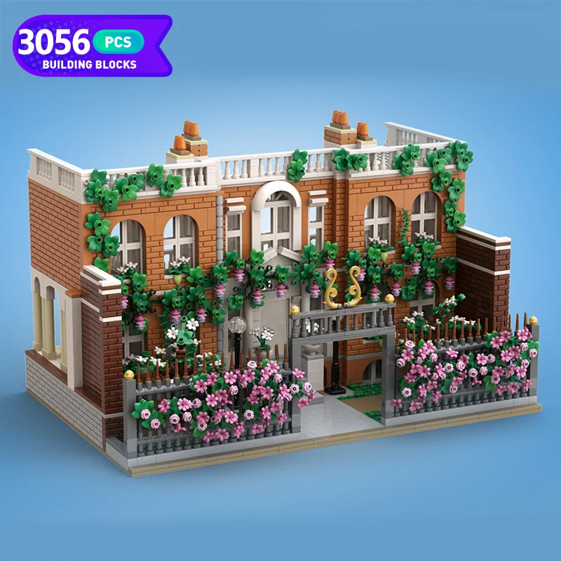 Moc Architecture Bridgertoned City House MOC-111690 Building Blocks Model Street Street View Famous Villa Toys Children Gifts
Moc Architecture Bridgertoned City House MOC-111690 Building Blocks Model Street Street View Famous Villa Toys Children Gifts