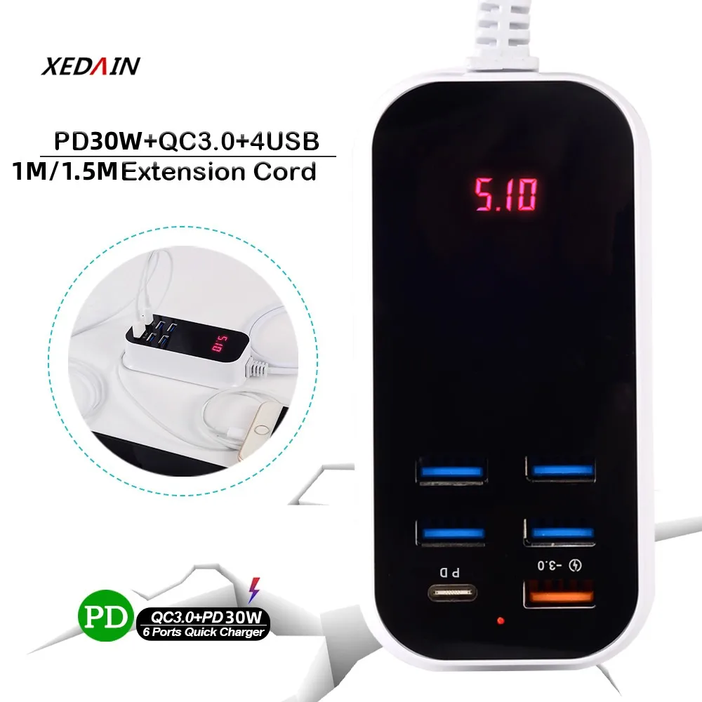 2023 5V/3A EU/US/UK 6 Ports PD Multiple USB Charger 3.0 Wall Chargers Quick Charge Fast Charging Adapter Power Mobile Phone
2023 5V/3A EU/US/UK 6 Ports PD Multiple USB Charger 3.0 Wall Chargers Quick Charge Fast Charging Adapter Power Mobile Phone