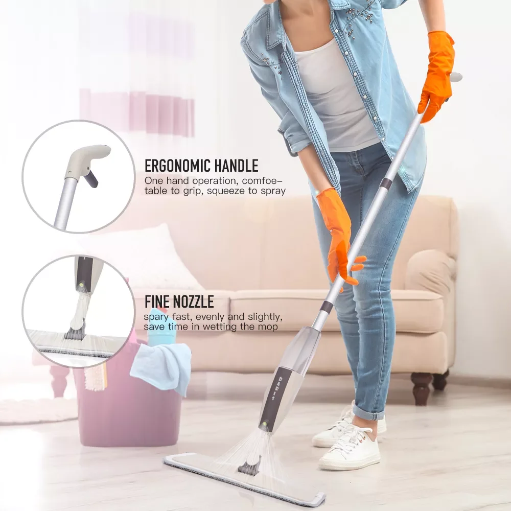 2023 Spray Floor Mop with Reusable Microfiber Pads 360 Degree Handle Mop for Home Kitchen Laminate Wood Ceramic Tiles Floor Clea
2023 Spray Floor Mop with Reusable Microfiber Pads 360 Degree Handle Mop for Home Kitchen Laminate Wood Ceramic Tiles Floor Clea