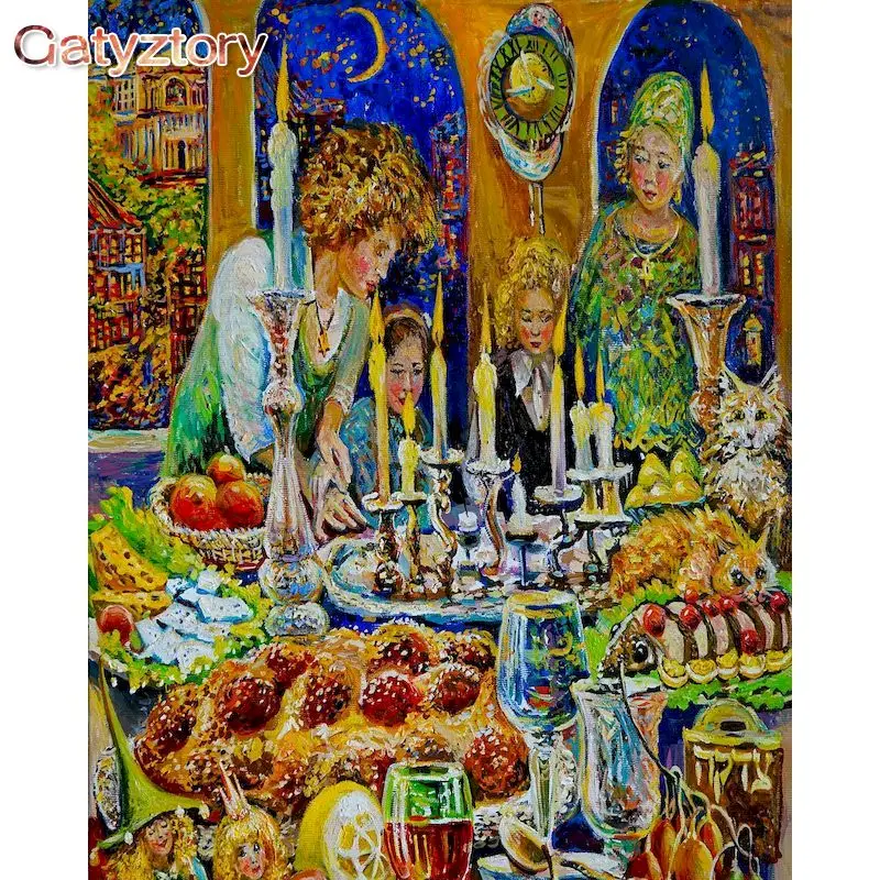 GATYZTORY 40x50cm Frameless painting by numbers Dinner Landscape On Canvas pictures by numbers Home Decoration DIY For Unique Gi
GATYZTORY 40x50cm Frameless painting by numbers Dinner Landscape On Canvas pictures by numbers Home Decoration DIY For Unique Gi
