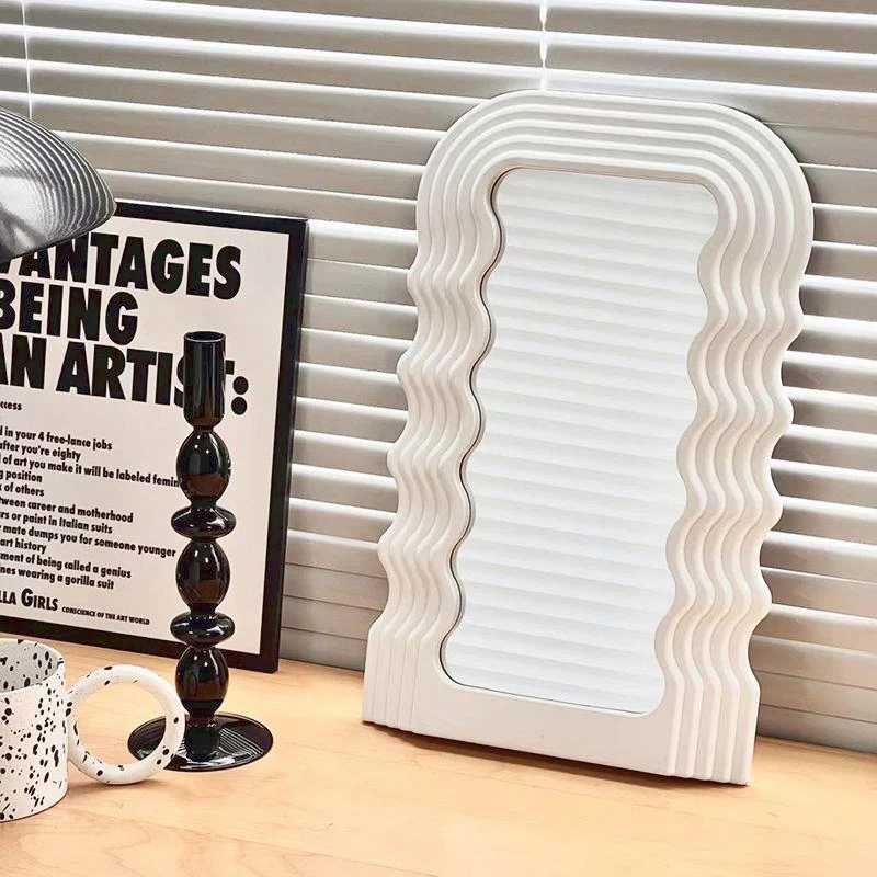 Creative Desktop Wave Mirror Cosmetic Mirror Bathroom Mirror Decorative Mirror Plastic Framed Mirrors for Home Wall Gold Mirror
Creative Desktop Wave Mirror Cosmetic Mirror Bathroom Mirror Decorative Mirror Plastic Framed Mirrors for Home Wall Gold Mirror