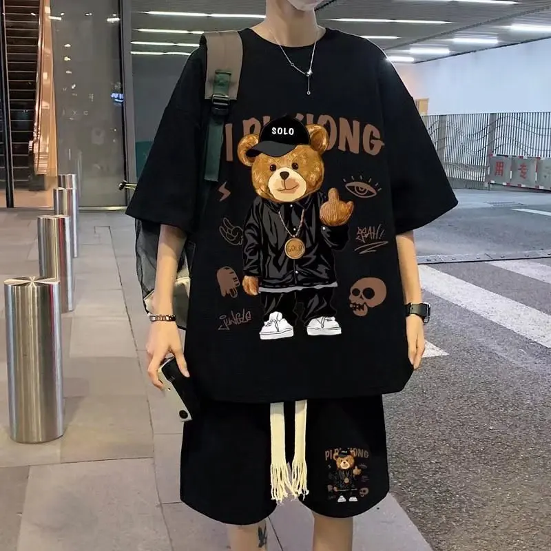 2023 Luxury Brand T Shirts Shorts Set Men Sport High Quality Essentials Outfit Streetwear Sportwear Oversized Cotton TShirt Set
2023 Luxury Brand T Shirts Shorts Set Men Sport High Quality Essentials Outfit Streetwear Sportwear Oversized Cotton TShirt Set