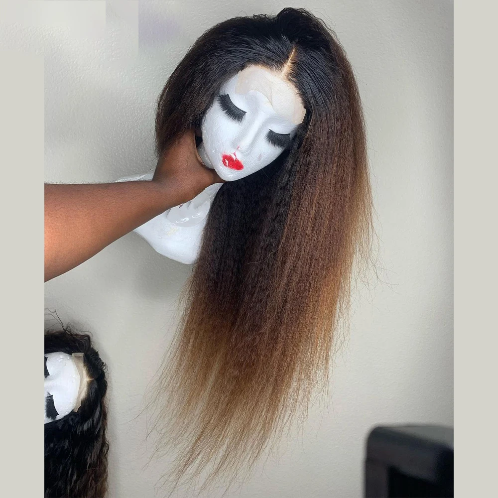 Yaki Soft 26"Long 180%Density Kinky Straight Ombre Honey Blonde Lace Front Wig For Black Women Pre Plucked Baby Hair Glueless
Yaki Soft 26"Long 180%Density Kinky Straight Ombre Honey Blonde Lace Front Wig For Black Women Pre Plucked Baby Hair Glueless