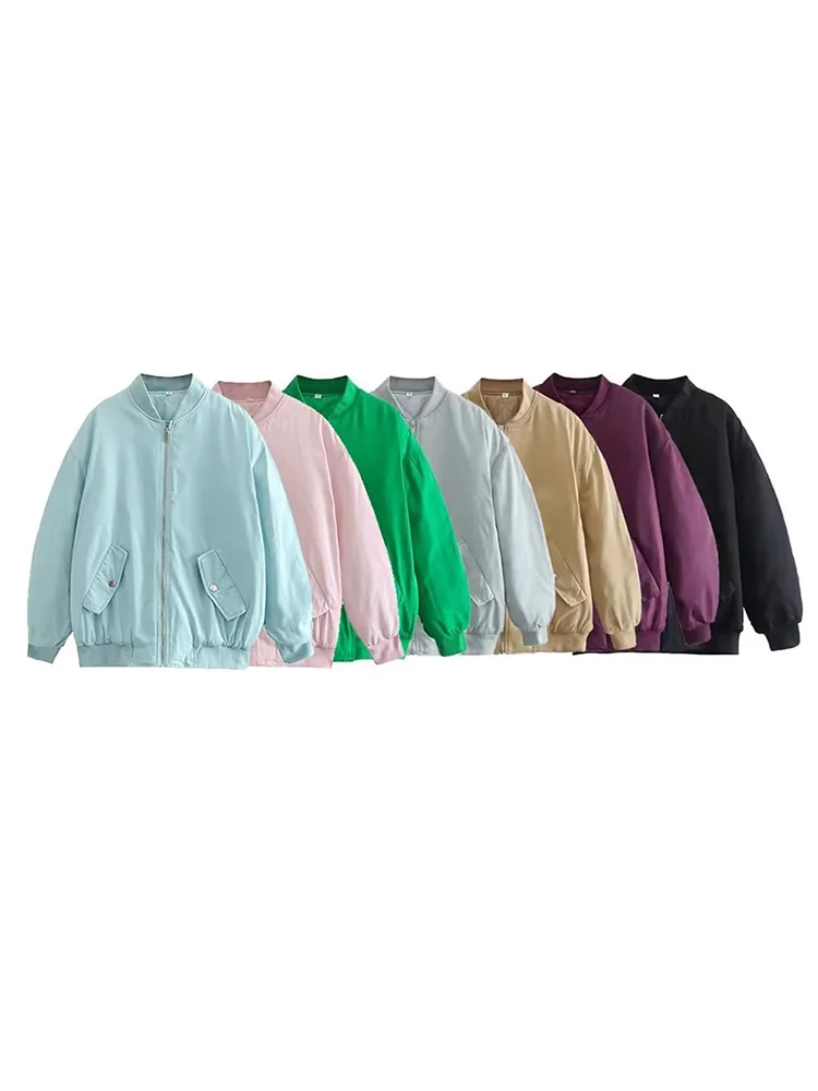 BM&MD&ZA Women 2022 Winter Fashion seven colors padded clothes Coat Vintage Long Sleeve with zipper Female Outerwear Chic Tops
BM&MD&ZA Women 2022 Winter Fashion seven colors padded clothes Coat Vintage Long Sleeve with zipper Female Outerwear Chic Tops