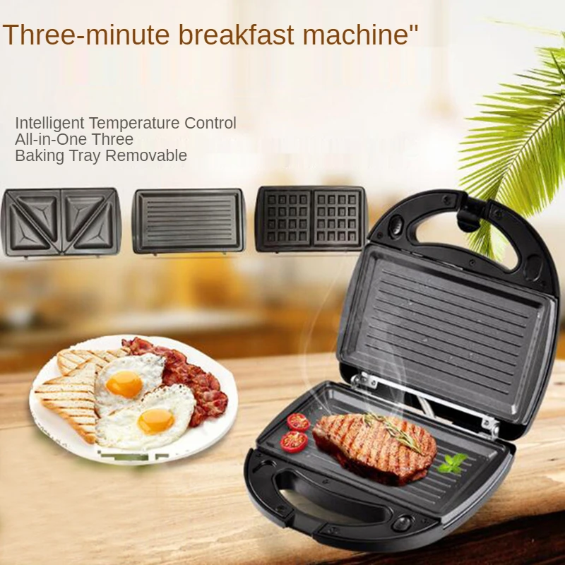 Breakfast Maker Home Sandwich Maker Light Food Multifunctional Double-sided Heating Electric Baking Pan Waffle Maker Steak Maker
Breakfast Maker Home Sandwich Maker Light Food Multifunctional Double-sided Heating Electric Baking Pan Waffle Maker Steak Maker
