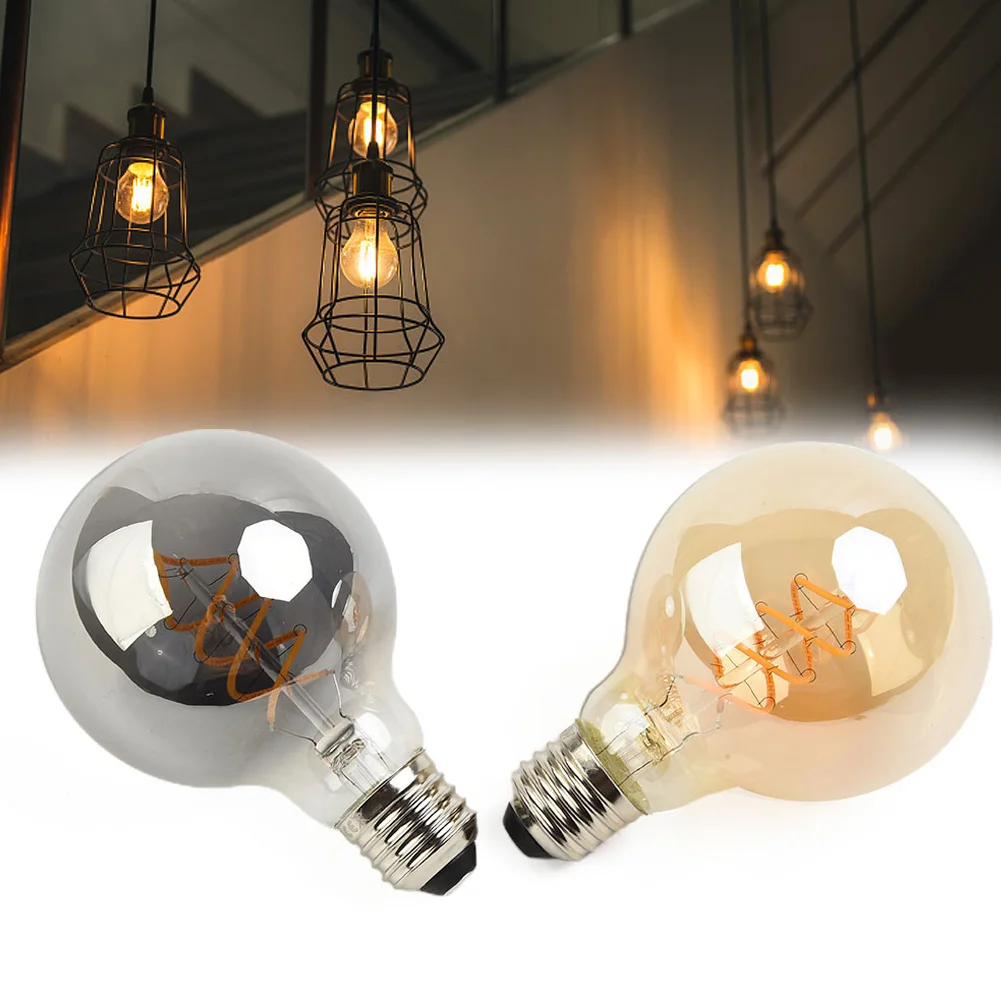 

1pc Edison Light Bulb Retro Globe Light Bulb 4 W G80 Decorative Globe Lamps 220-240V 2700K Home Decoration