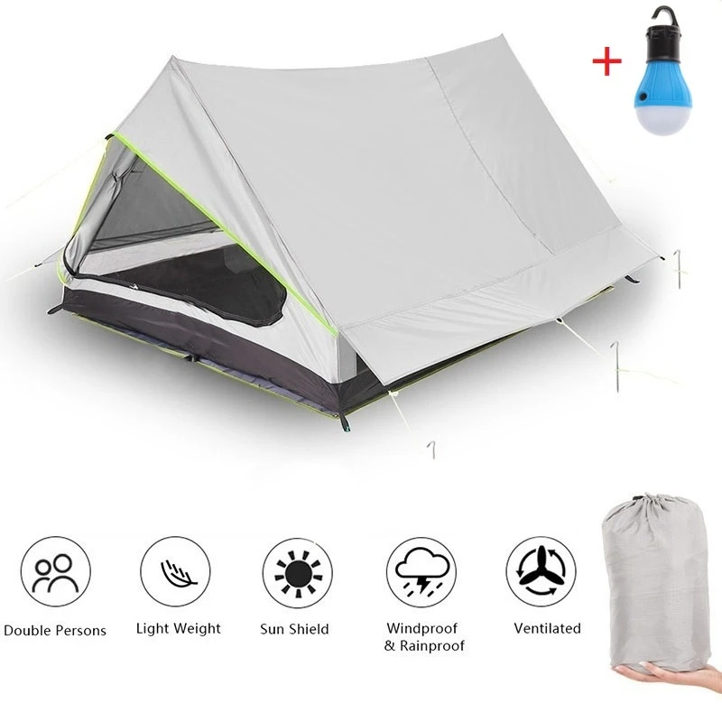 Ultra-light 2 Person Double Door Mesh Tent Shelter Perfect Outdoor Sports Camping Tents for Outdoor Hiking Fishing Travel Beach
Ultra-light 2 Person Double Door Mesh Tent Shelter Perfect Outdoor Sports Camping Tents for Outdoor Hiking Fishing Travel Beach