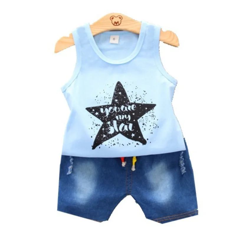 

New Summer Baby Girl Clothes Children Boys Fashion Vest Shorts 2Pcs/Sets Toddler Casual Costume Infant Outfits Kids Tracksuits