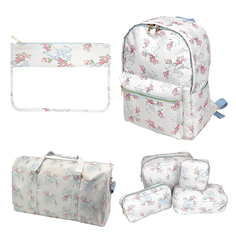 Cosmetic Bag Toiletry Pouch Waterproof Storage Pink Blue Printed Bow Nylon Outdoor Makeup Bag Travel Backpack Luggage Organizer
Cosmetic Bag Toiletry Pouch Waterproof Storage Pink Blue Printed Bow Nylon Outdoor Makeup Bag Travel Backpack Luggage Organizer