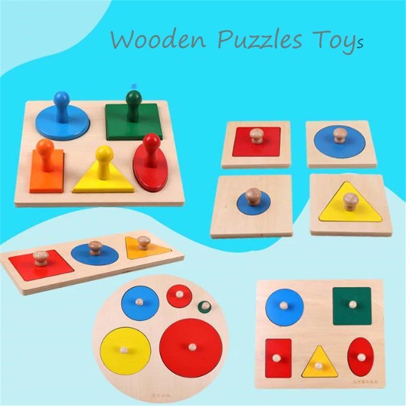 Kids Wooden Puzzles Toys Learning Geometric Shape Panels Hand Grasping Board Educational Preschool Training Montessori Toys
Kids Wooden Puzzles Toys Learning Geometric Shape Panels Hand Grasping Board Educational Preschool Training Montessori Toys