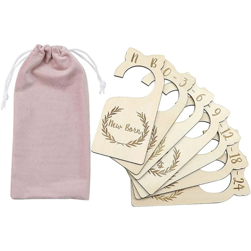 7-Pieces Baby Closet Size Divider Wood Baby Closet Organizers Hangings Closet Dividers for Home Nursery Baby Clothes
7-Pieces Baby Closet Size Divider Wood Baby Closet Organizers Hangings Closet Dividers for Home Nursery Baby Clothes