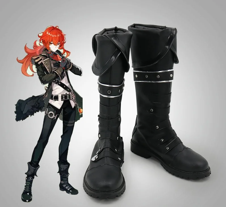 Anime Game Genshin Impact Diluc Ragnvindr Cosplay Shoes Boots Halloween Carnival Cosplay Costume Accessories Women Men Shoes
Anime Game Genshin Impact Diluc Ragnvindr Cosplay Shoes Boots Halloween Carnival Cosplay Costume Accessories Women Men Shoes