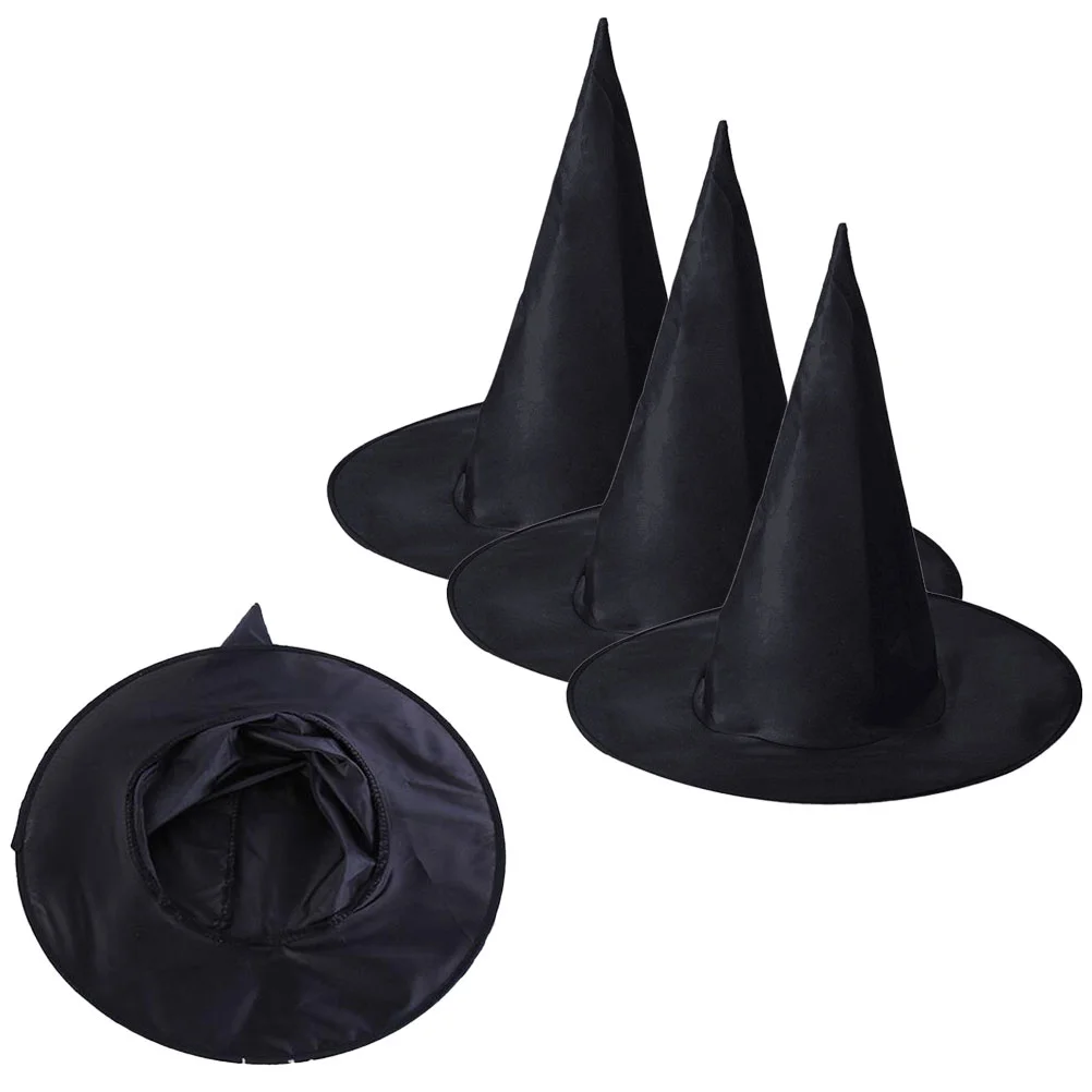 4 Pcs Cosplay Halloween Wizard Hat Black Outfits Adult Witch Costume Cloth Supply Witches Top hats
4 Pcs Cosplay Halloween Wizard Hat Black Outfits Adult Witch Costume Cloth Supply Witches Top hats