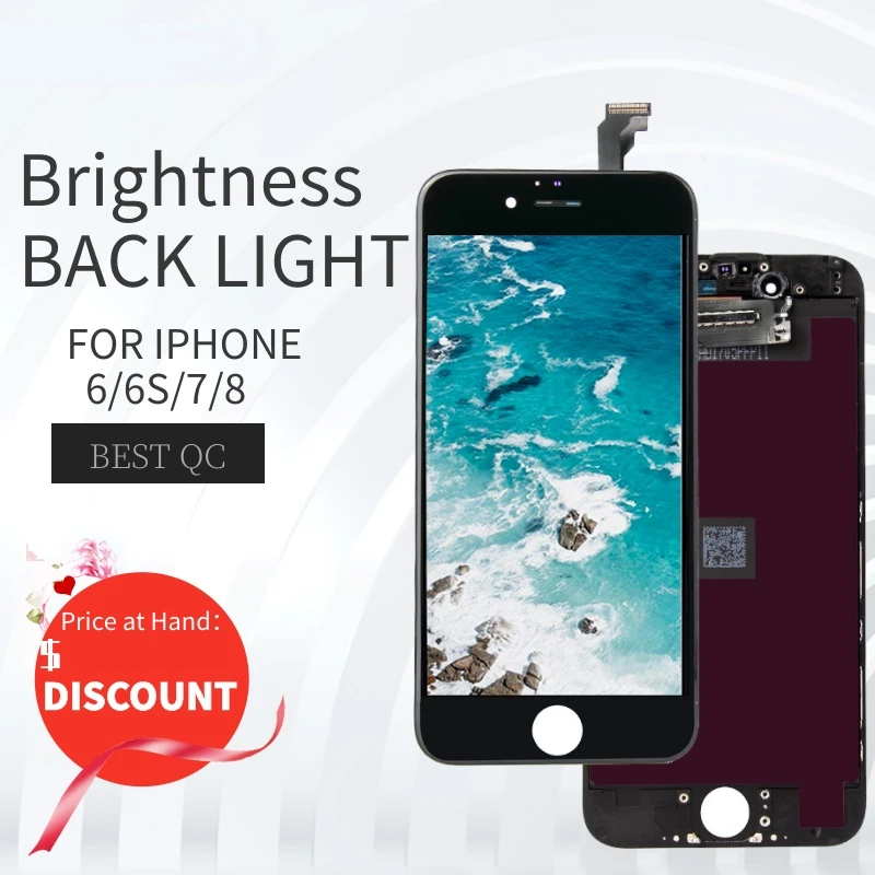 Brightness for iphone 6 display touch screen Digitizer Assembly For iPhone 5 6S 7 8 display screen with Perfect 3D Touch Screen
Brightness for iphone 6 display touch screen Digitizer Assembly For iPhone 5 6S 7 8 display screen with Perfect 3D Touch Screen