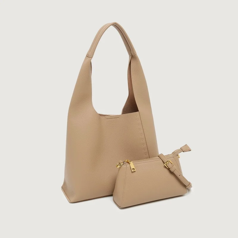YUOCL Solid Color PU Leather Shoulder Bag For Women 2022 Designer Bag Lady Fashion Large Capacity Two Arm Sets Tote Bag
YUOCL Solid Color PU Leather Shoulder Bag For Women 2022 Designer Bag Lady Fashion Large Capacity Two Arm Sets Tote Bag