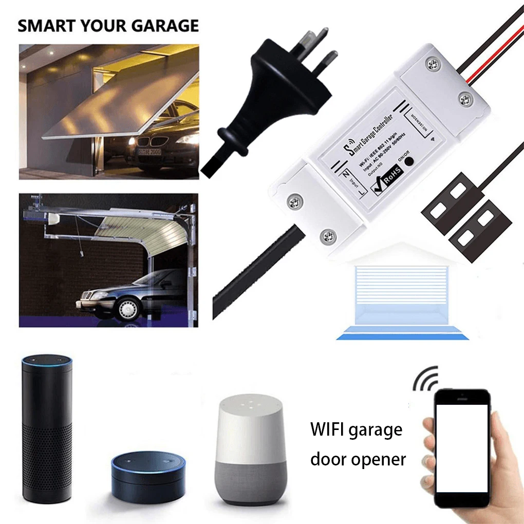WiFi Smart Garage Door Controller Opener Wireless App Remote Control Home Hotel Office Warehouse Controlling Australia Plug
WiFi Smart Garage Door Controller Opener Wireless App Remote Control Home Hotel Office Warehouse Controlling Australia Plug