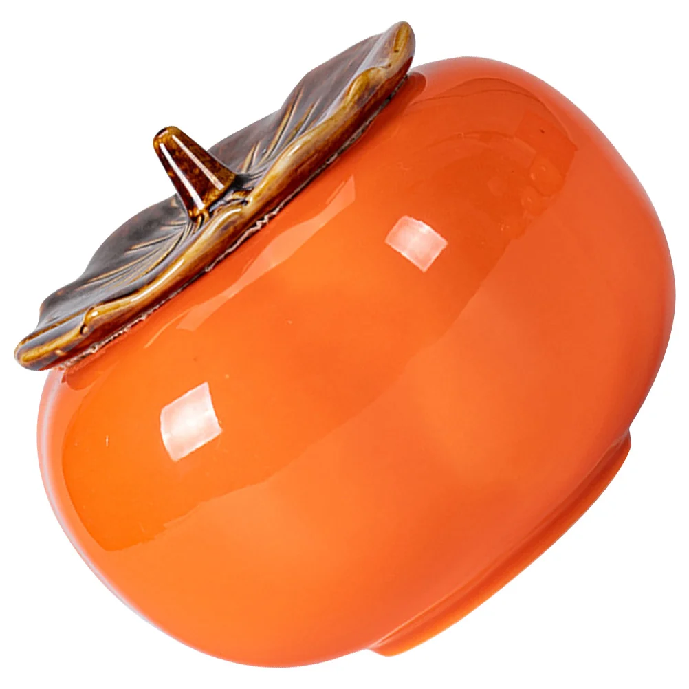 Ceramic Ashtray Persimmon Design Lidded Holder Desktop Ashtray 
Ceramic Ashtray Persimmon Design Lidded Holder Desktop Ashtray