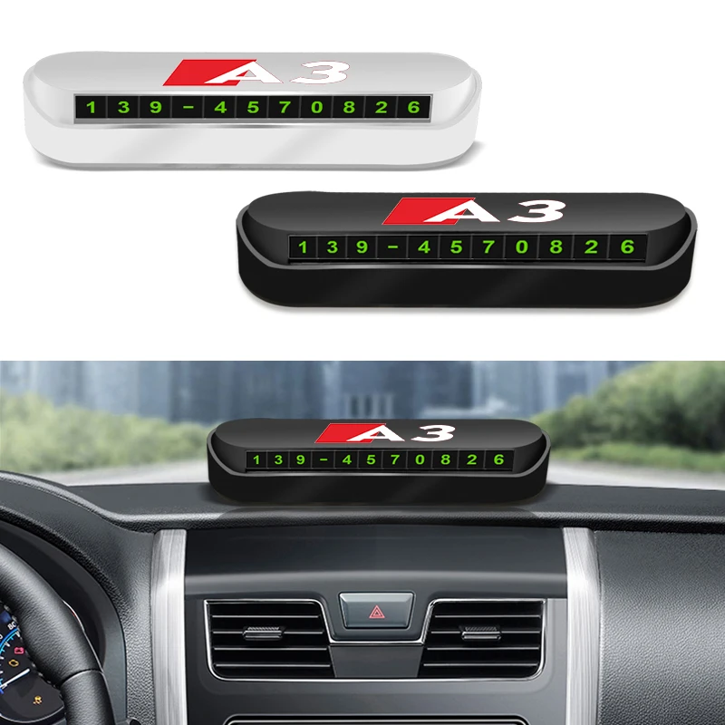 Temporary parking card car license plate phone number card hidden switch For Audi A4 A1 A3 8P 8V Q3 A7 A4 B8 A6 C6 C7 A5 Q5 Q7
Temporary parking card car license plate phone number card hidden switch For Audi A4 A1 A3 8P 8V Q3 A7 A4 B8 A6 C6 C7 A5 Q5 Q7
