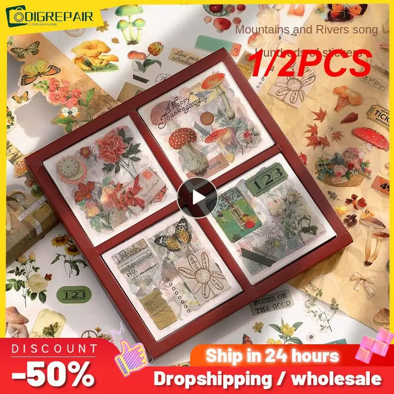 1/2PCS Mr.paperVintage Butterfly Sticker Gift Box Aesthetic Flower Mushroom Scrapbooking Decoration Stationery Stickers
1/2PCS Mr.paperVintage Butterfly Sticker Gift Box Aesthetic Flower Mushroom Scrapbooking Decoration Stationery Stickers