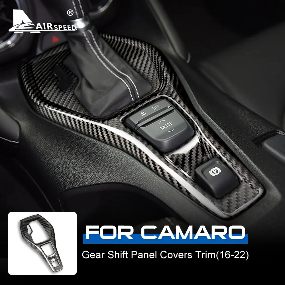 AIRSPEED Hard Carbon Fiber For Chevrolet Camaro 2016-2022 Accessories Interior Car Gear Shift Panel Cover Trim Sticker Styling
AIRSPEED Hard Carbon Fiber For Chevrolet Camaro 2016-2022 Accessories Interior Car Gear Shift Panel Cover Trim Sticker Styling