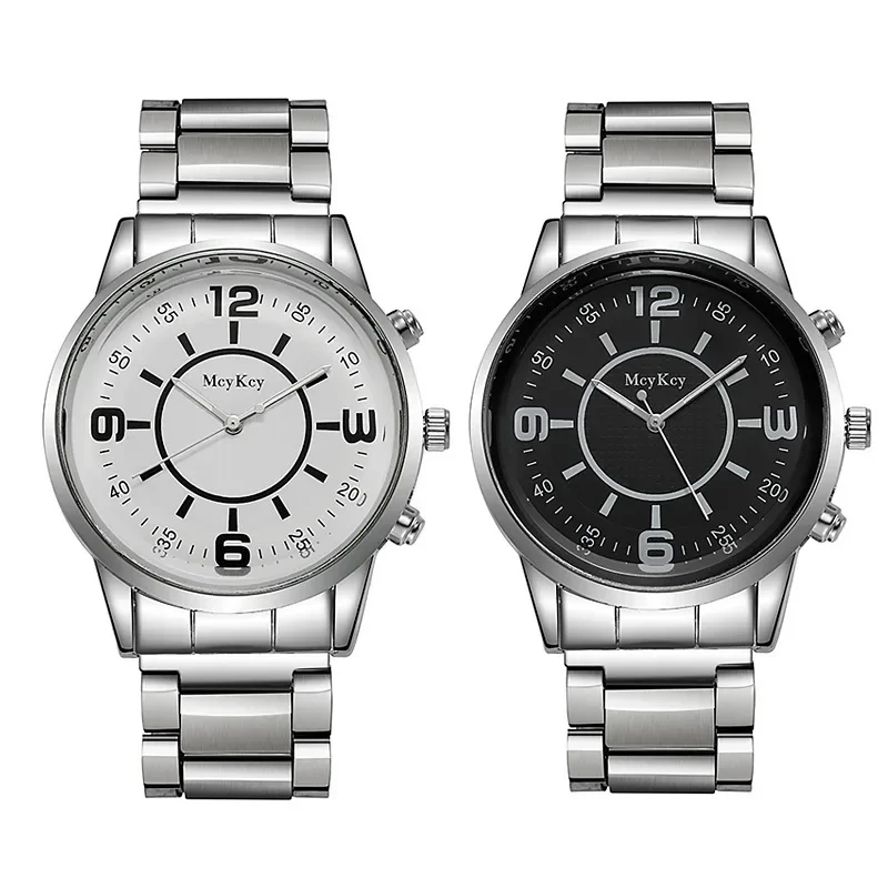 Watch Men's Non Mechanical Watch Men's Popular Large Watch Stainless Steel Band Business Watch
Watch Men's Non Mechanical Watch Men's Popular Large Watch Stainless Steel Band Business Watch