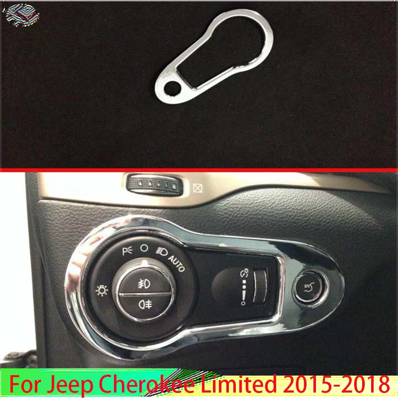 For Jeep Cherokee Limited 2015-2018 Car Styling Accessories ABS Chrome Car Interior Headlight Lamp Switch Decoration Frame Trim
For Jeep Cherokee Limited 2015-2018 Car Styling Accessories ABS Chrome Car Interior Headlight Lamp Switch Decoration Frame Trim