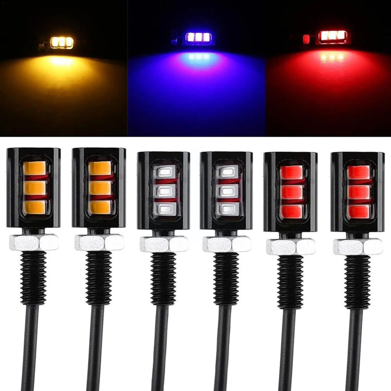 Задний стоп-сигнал, 2 шт., 12 В, 3 светодиода, универсальный автомобильный номерной знак мотоцикла, винт, аксессуары для номерного знака, светил...
Задний стоп-сигнал, 2 шт., 12 В, 3 светодиода, универсальный автомобильный номерной знак мотоцикла, винт, аксессуары для номерного знака, светил...