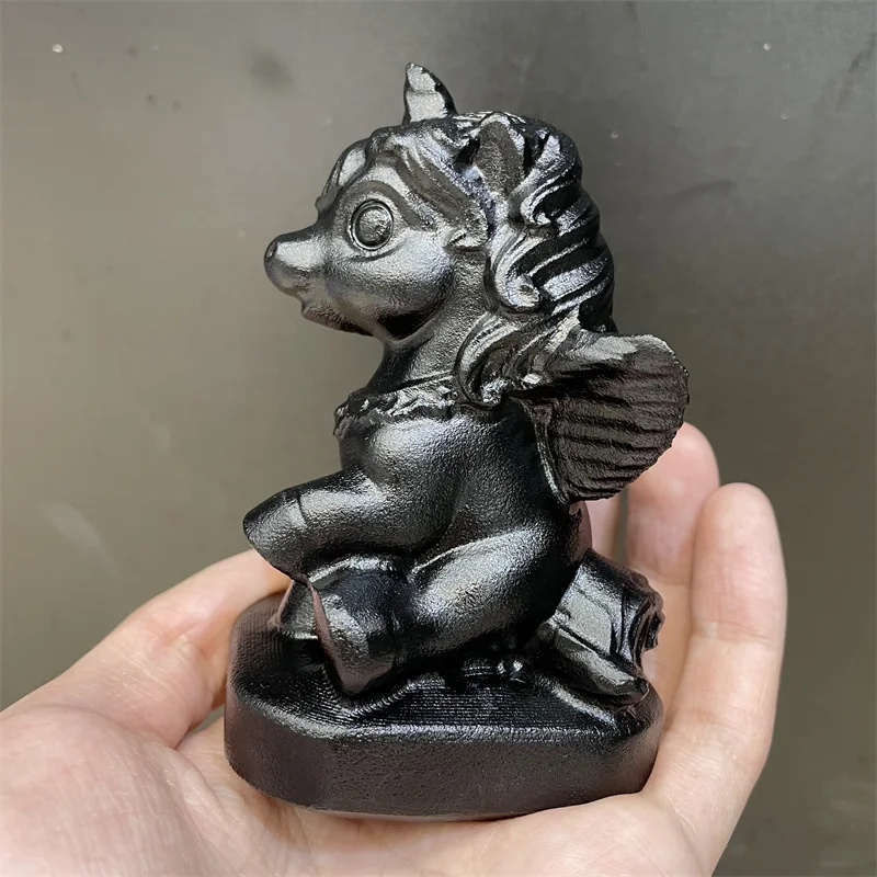 10CM Natura Obsidian Unicorn Crystals Animal Horse Creative Home Living Room Bedroom Officedesk Decoration Reiki Treatme
10CM Natura Obsidian Unicorn Crystals Animal Horse Creative Home Living Room Bedroom Officedesk Decoration Reiki Treatme