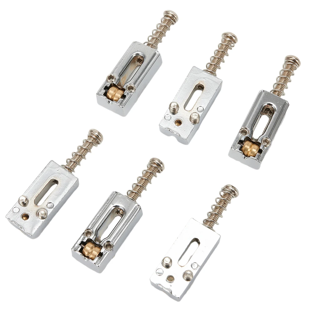 6 Pcs Roller Bridge Tremolo Saddles For Strat TL Electric Guitar Chrome Color Guitar Bridge Ball String Saddle Replacement
6 Pcs Roller Bridge Tremolo Saddles For Strat TL Electric Guitar Chrome Color Guitar Bridge Ball String Saddle Replacement