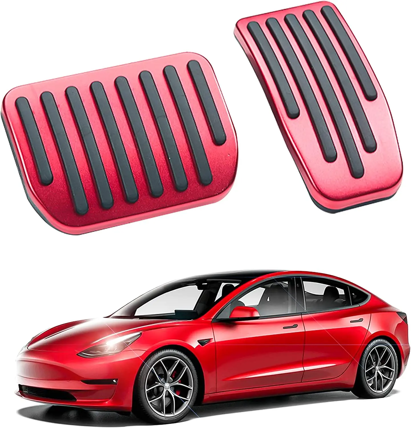 Pedal Pad Cover for Tesla Model 3 & Y Non-Slip Brake Accelerator Foot Pedal Accessories 2016-2023(Red)
Pedal Pad Cover for Tesla Model 3 & Y Non-Slip Brake Accelerator Foot Pedal Accessories 2016-2023(Red)