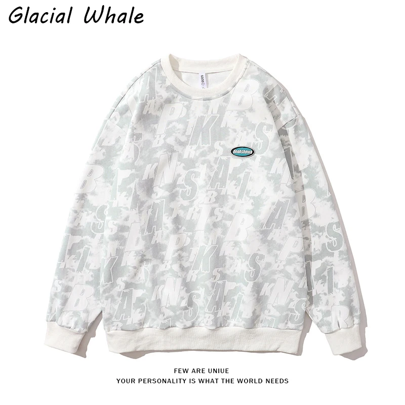 GlacialWhale Mens Crewneck Sweatshirt Unisex Couple 2022 Graffiti Print Hip Hop Oversized Korean Style Men White Hoodies Woman
GlacialWhale Mens Crewneck Sweatshirt Unisex Couple 2022 Graffiti Print Hip Hop Oversized Korean Style Men White Hoodies Woman