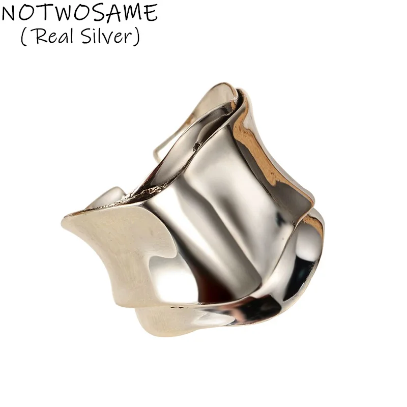 NOTWOSAME Glossy Mirror Silver Irregular Granny Old Fashion Rings Women Real 925 Sterling Silver Exotic Wide Rings Girls Jewelry
NOTWOSAME Glossy Mirror Silver Irregular Granny Old Fashion Rings Women Real 925 Sterling Silver Exotic Wide Rings Girls Jewelry