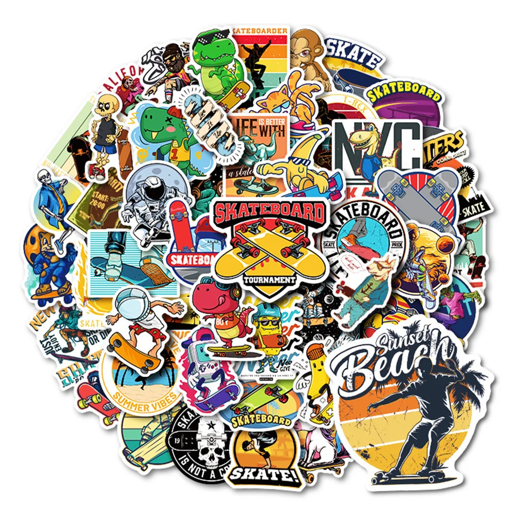 10/30/50PCS Skateboard Series Cartoon Cool Stickers Luggage Laptop iPad Phone Cup Helmet Skateboard Waterproof Sticker Wholesale
10/30/50PCS Skateboard Series Cartoon Cool Stickers Luggage Laptop iPad Phone Cup Helmet Skateboard Waterproof Sticker Wholesale