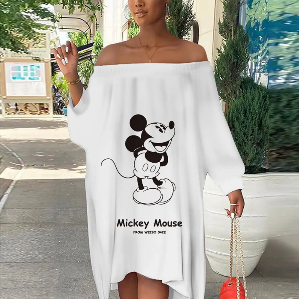 Fashion Slash Neck Dress Woman Clothes Sexy Dress Women Elegant Luxury Minnie Mouse Mickey Party Dresses Strapless Disney Prom
Fashion Slash Neck Dress Woman Clothes Sexy Dress Women Elegant Luxury Minnie Mouse Mickey Party Dresses Strapless Disney Prom
